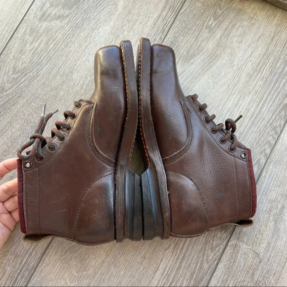 Antique Vintage Square Toe Leather Ski Boots - Picture 8 of 16